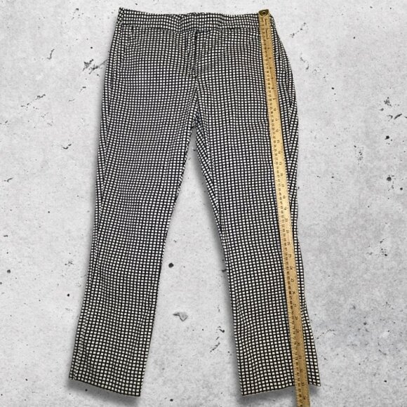 Brooks Brothers Pants Natalie Fit Soft‎ Fabric Checkered Pattern Black/White W 6 - Picture 4 of 12
